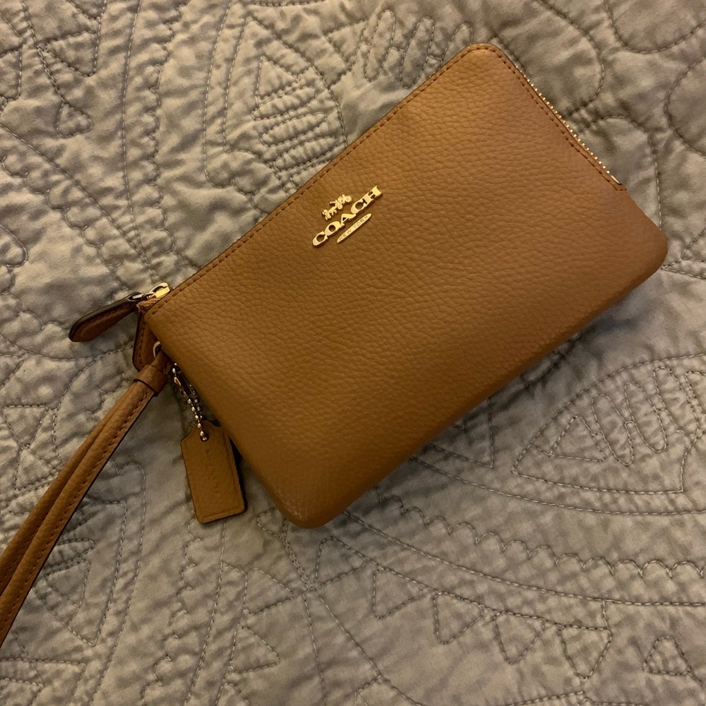 Coach 2 zipper wristlet
